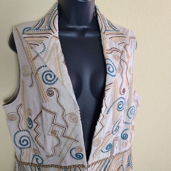 Coldwater Creek Embroidered Vest  - Picture 3 of 7